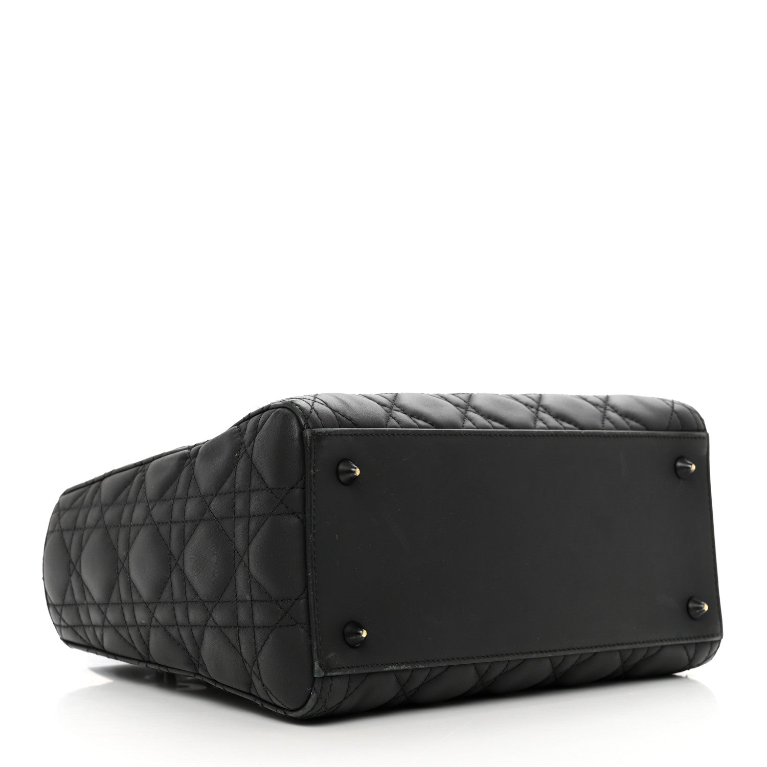Christian Dior Ultra Matte Calfskin Cannage Medium Lady Dior Black 5 of 14