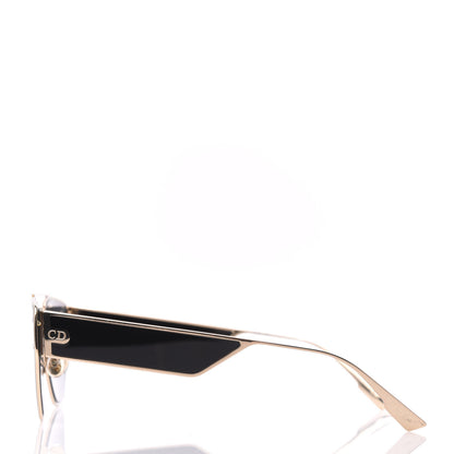 Christian Dior Clan 2 Aviator Sunglasses Black Gold 3 of 8