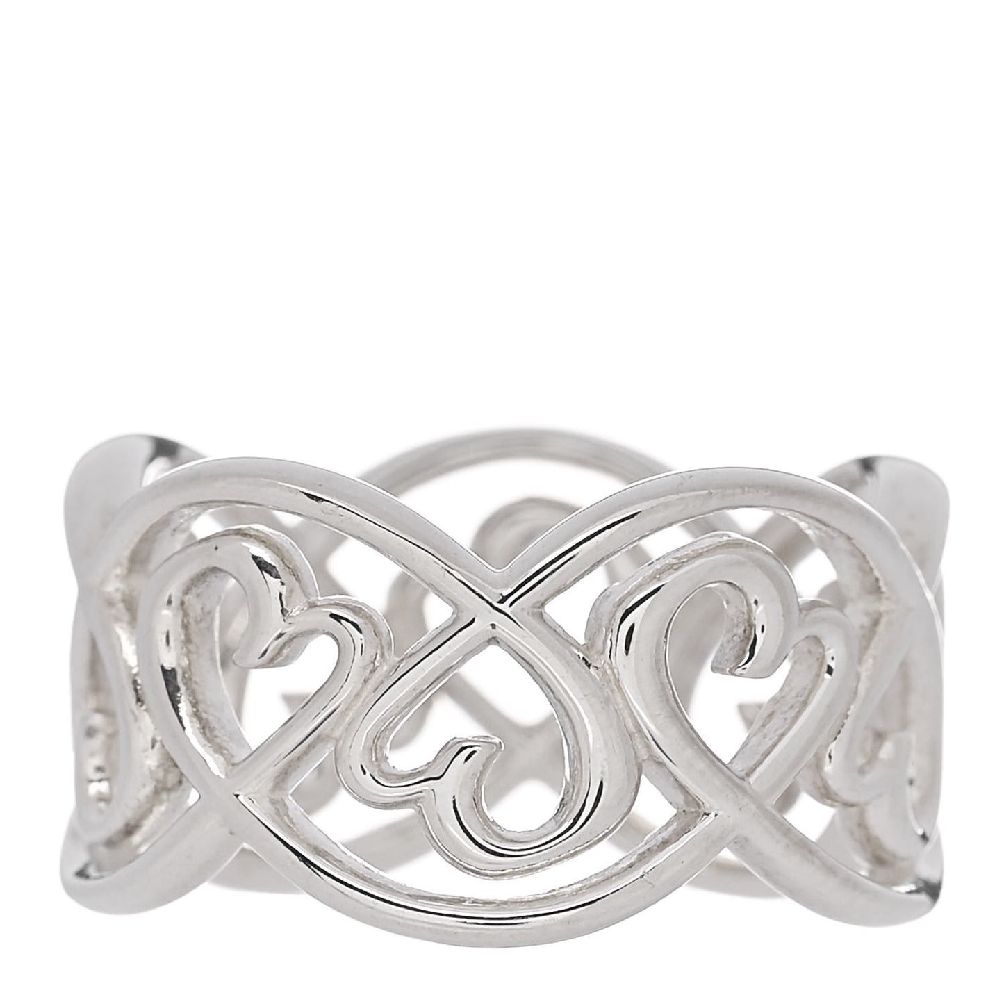 Sterling Silver Paloma Picasso Loving Heart Band Ring 54 7
