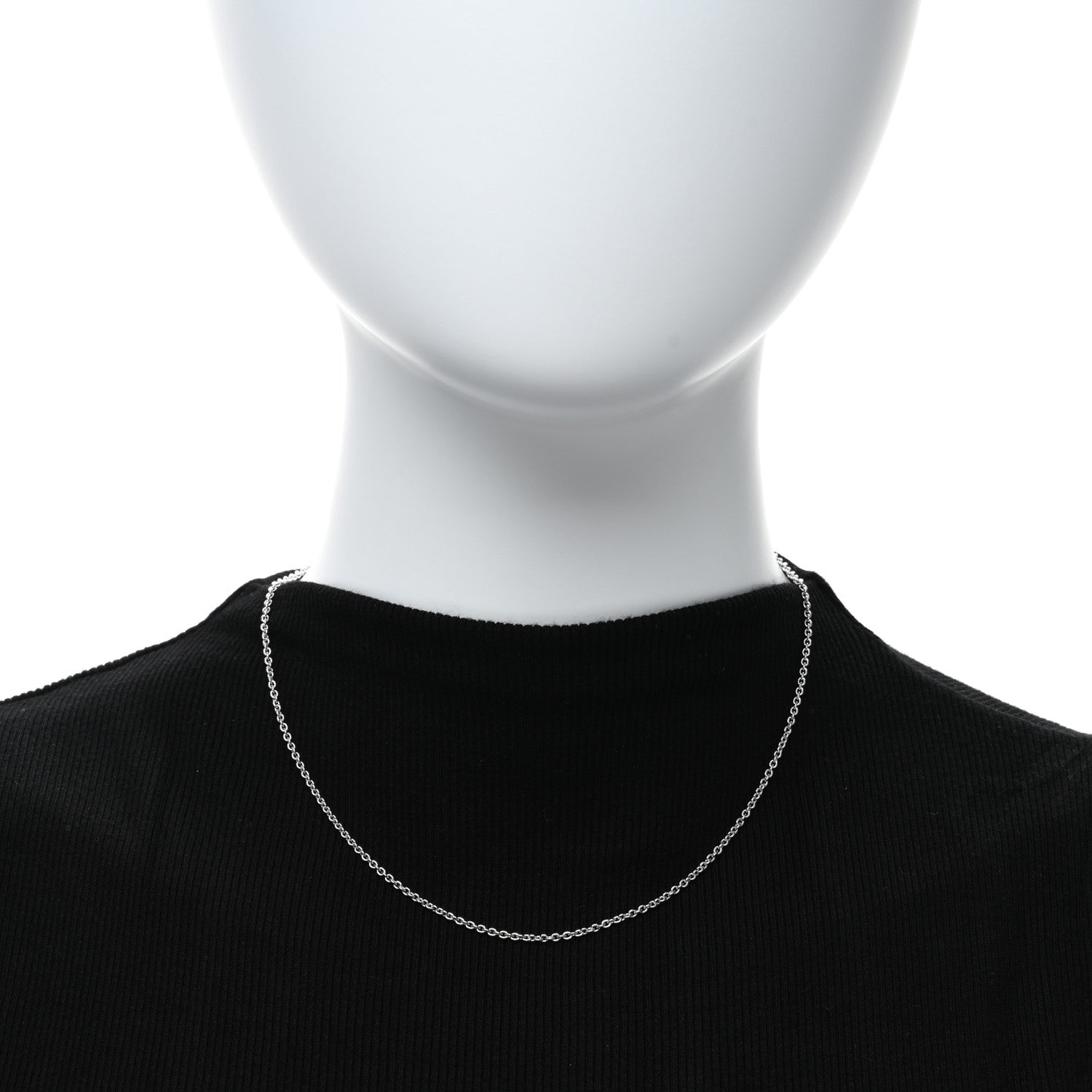 Bulgari 18K White Gold Chain Necklace 3 of 4