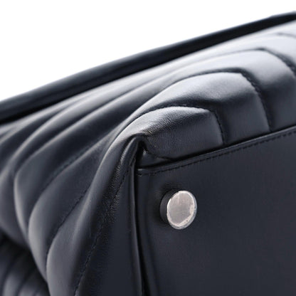 Saint Laurent Calfskin Y Quilted Monogram Large Loulou Chain Satchel Black 5 of 14