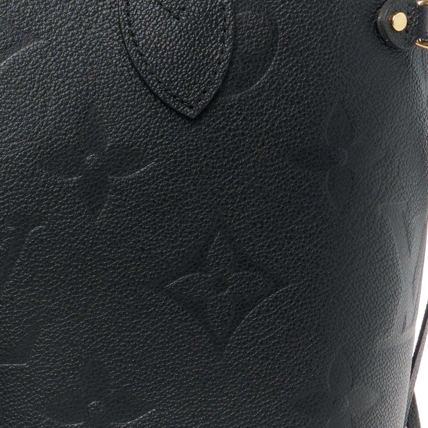 Louis Vuitton Empreinte Monogram Giant Neverfull MM Black 9 of 11