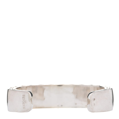 Hermes Sterling Silver Logo H Cuff Bracelet 2 of 3