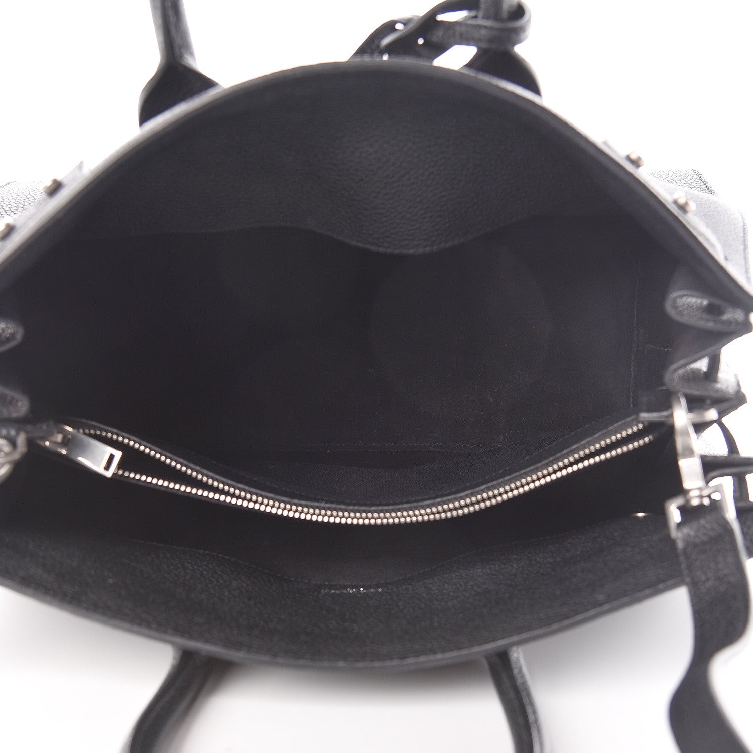 Saint Laurent Grained Calfskin Small Supple Sac De Jour Black 5 of 16