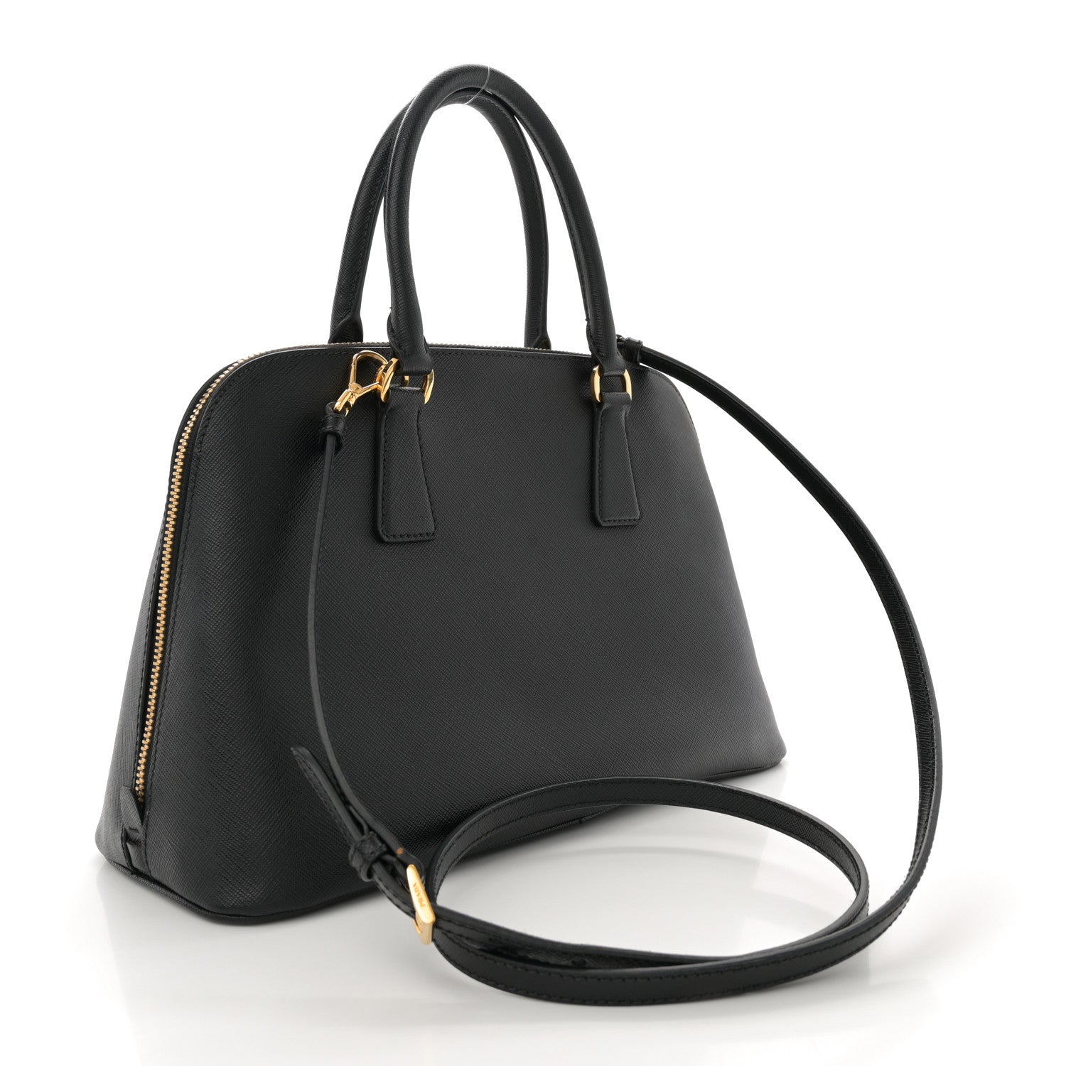Prada Saffiano Lux Medium Promenade Tote Black 3 of 10
