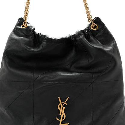 Saint Laurent Lambskin Matelasse Monogram Large Jamie 4.3 Pochon Black 8 of 12