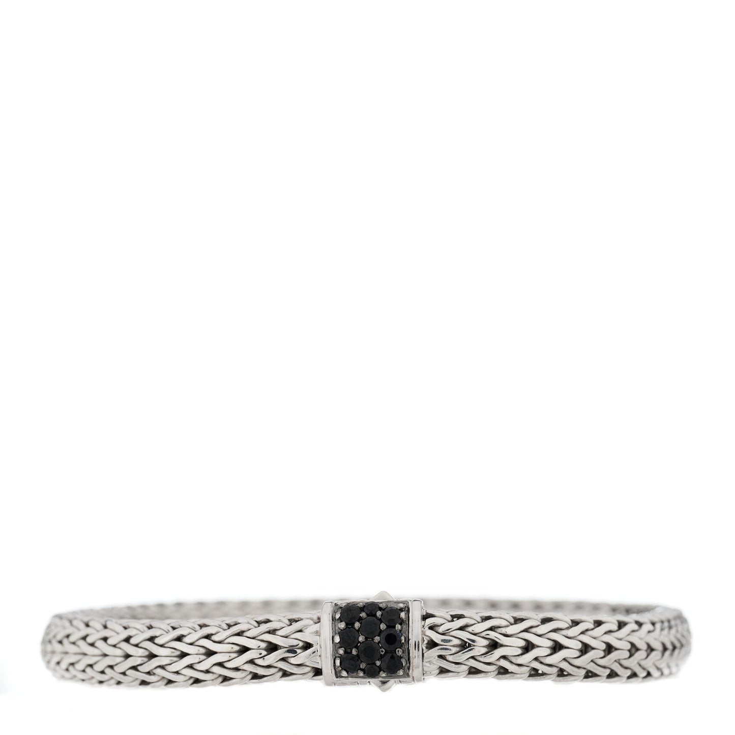 Sterling Silver Black Sapphire 5mm Classic Chain Bracelet
