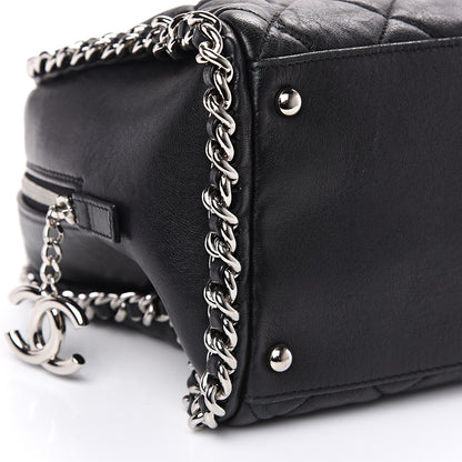 Chanel Calfskin Chain Around Bowler Black 9 of 11