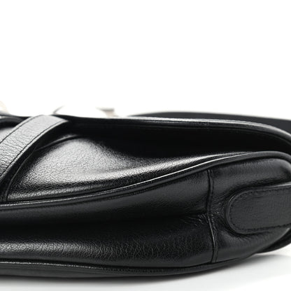 Christian Dior Calfskin Saddle Bag Black 9 of 10