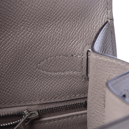 Hermes Epsom Kelly Sellier 28 Gris Asphalte 13 of 35