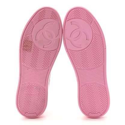 Chanel Cotton Sneakers 36 Pink White 6 of 8