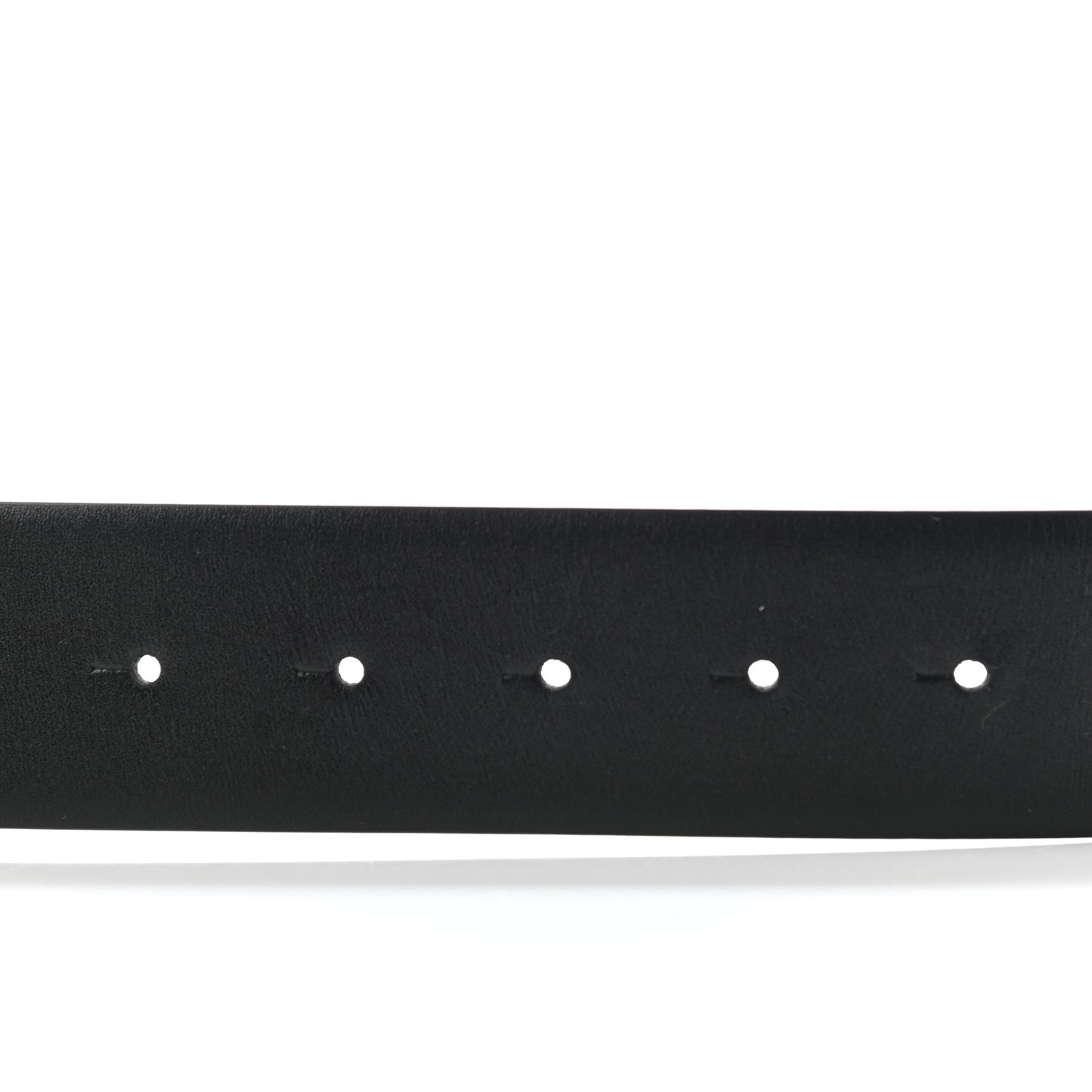 Glossy Calfskin Monochrome VLogo 40mm Belt 85 34 Black