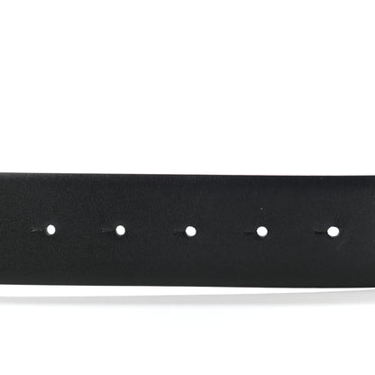 Valentino Garavani Glossy Calfskin Monochrome VLogo 40mm Belt 85 34 Black 5 of 6