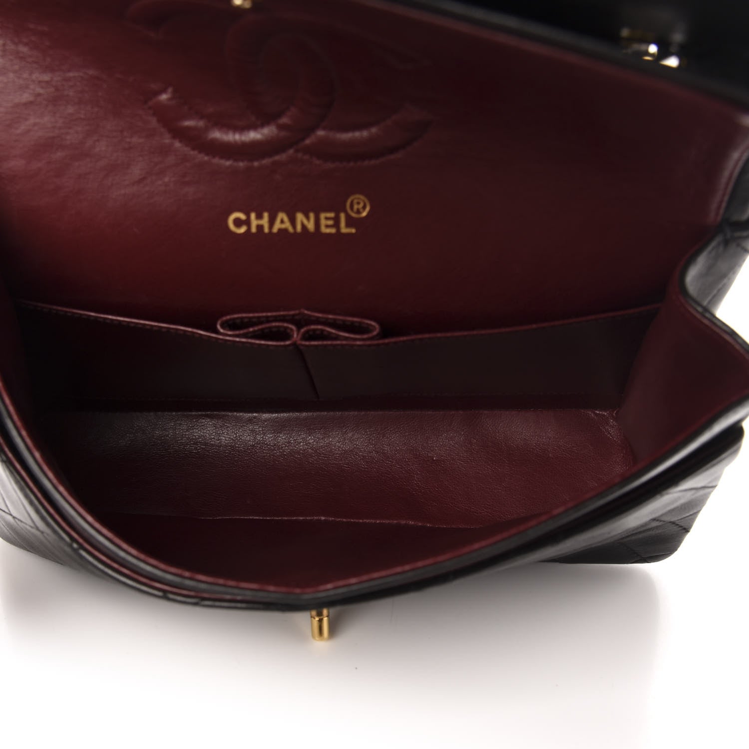 Chanel Lambskin Quilted Medium Double Flap Black 5 of 12