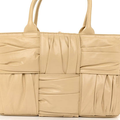 Bottega Veneta Foulard Intrecciato Pleated Medium Arco Tote Porridge 8 of 10