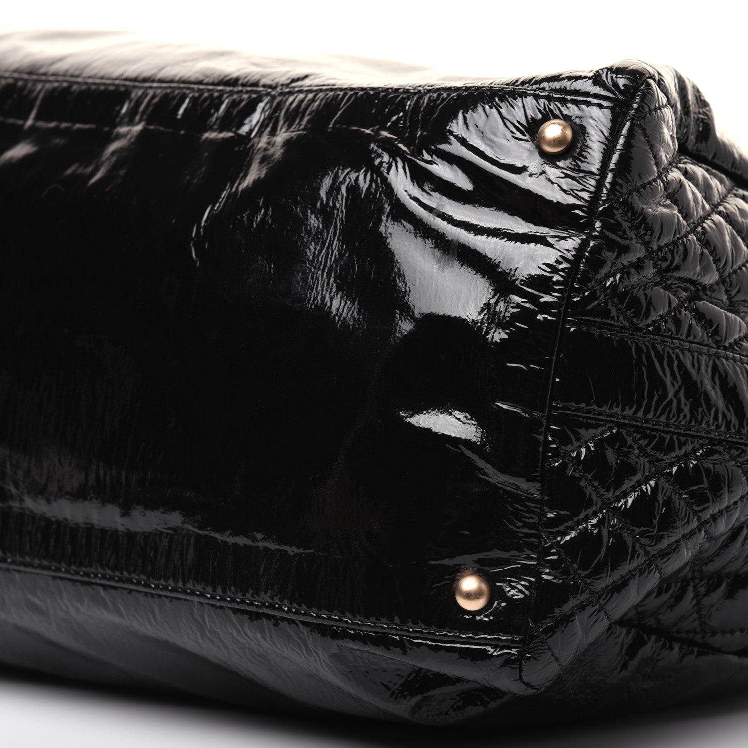 Chanel Vinyl Rock and Chain Bowler Black 7 of 21