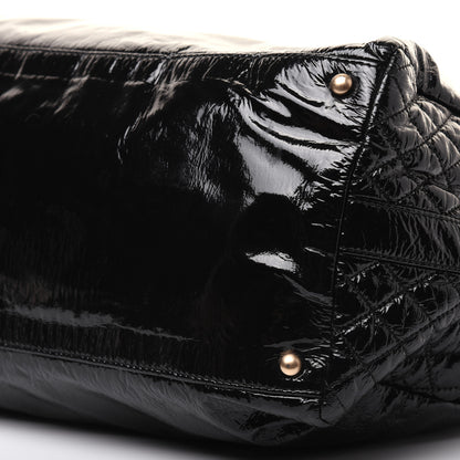 Chanel Vinyl Rock and Chain Bowler Black 7 of 21
