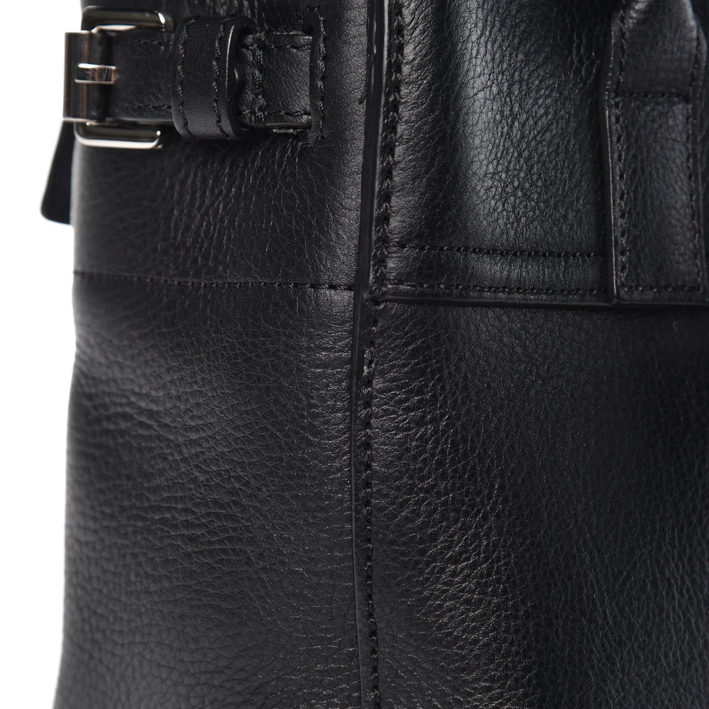 Natural Leather Mini Cara Delevingne Convertible Satchel Black