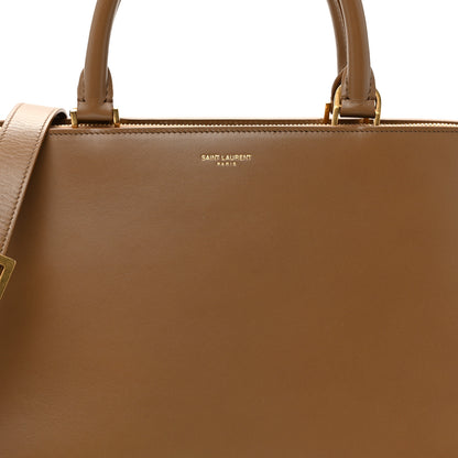 Saint Laurent Calfskin Sac De Jour Duffle Top Handle Dark Cork 7 of 9