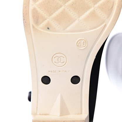 Chanel Rubber Camellia Rain Boots 40 Black 6 of 18