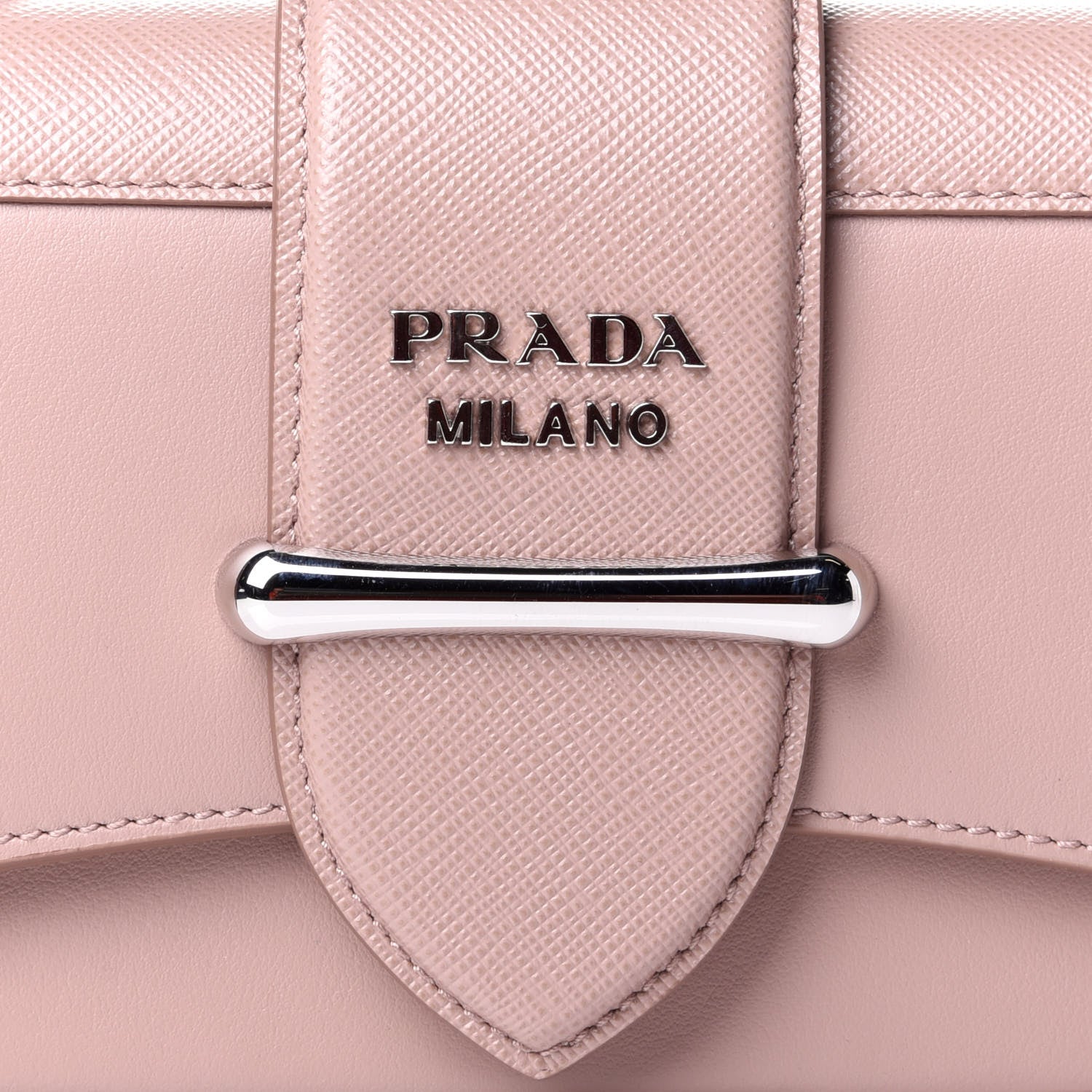 Prada City Calfskin Saffiano Mini Sidonie Shoulder Bag Cipria 7 of 9