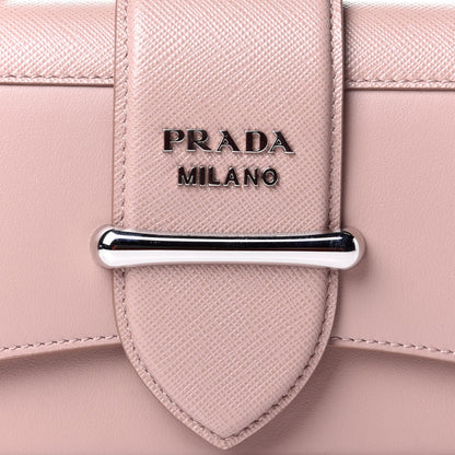 Prada City Calfskin Saffiano Mini Sidonie Shoulder Bag Cipria 7 of 9