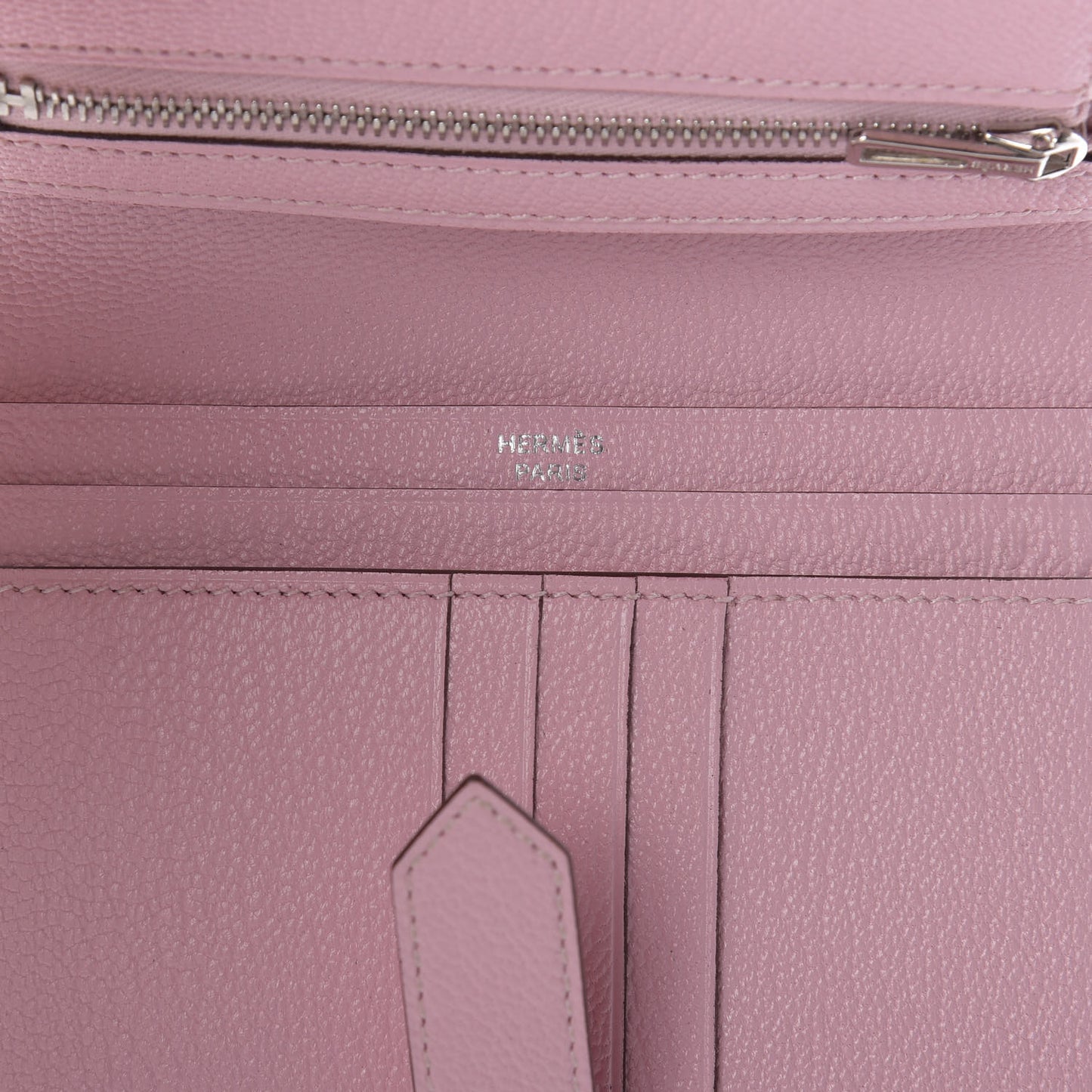 Chevre Mysore Bearn Compact Wallet Rose Sakura