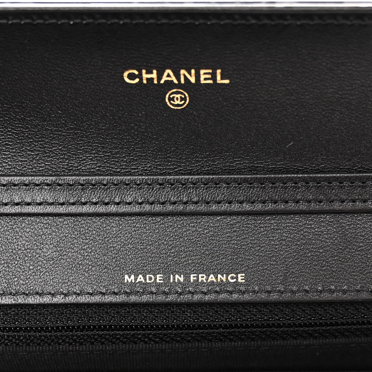Chanel Lambskin Quilted Timeless CC Wallet On Chain WOC Black 7 of 13