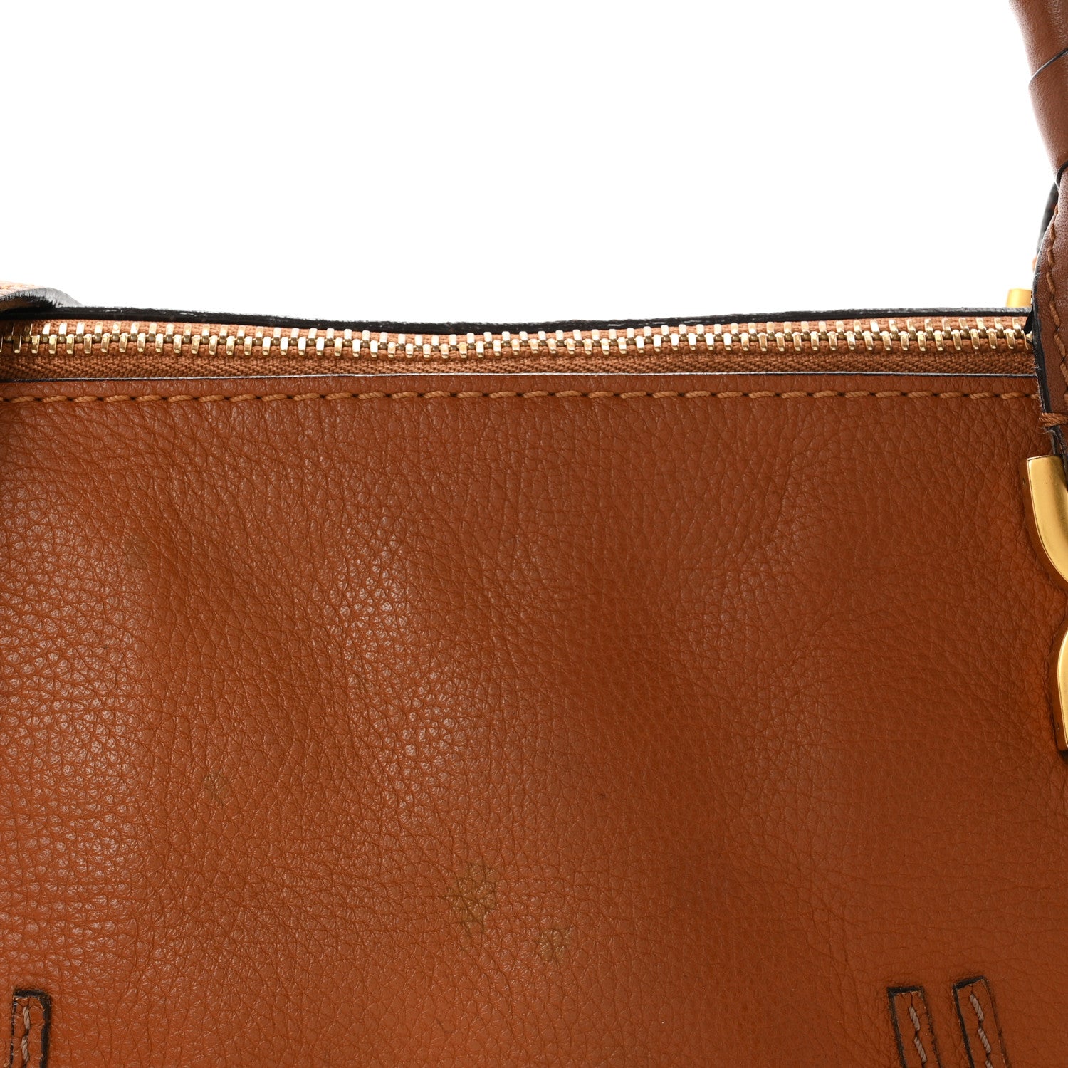 Chloe Calfskin Medium Marcie Satchel Tan 8 of 11