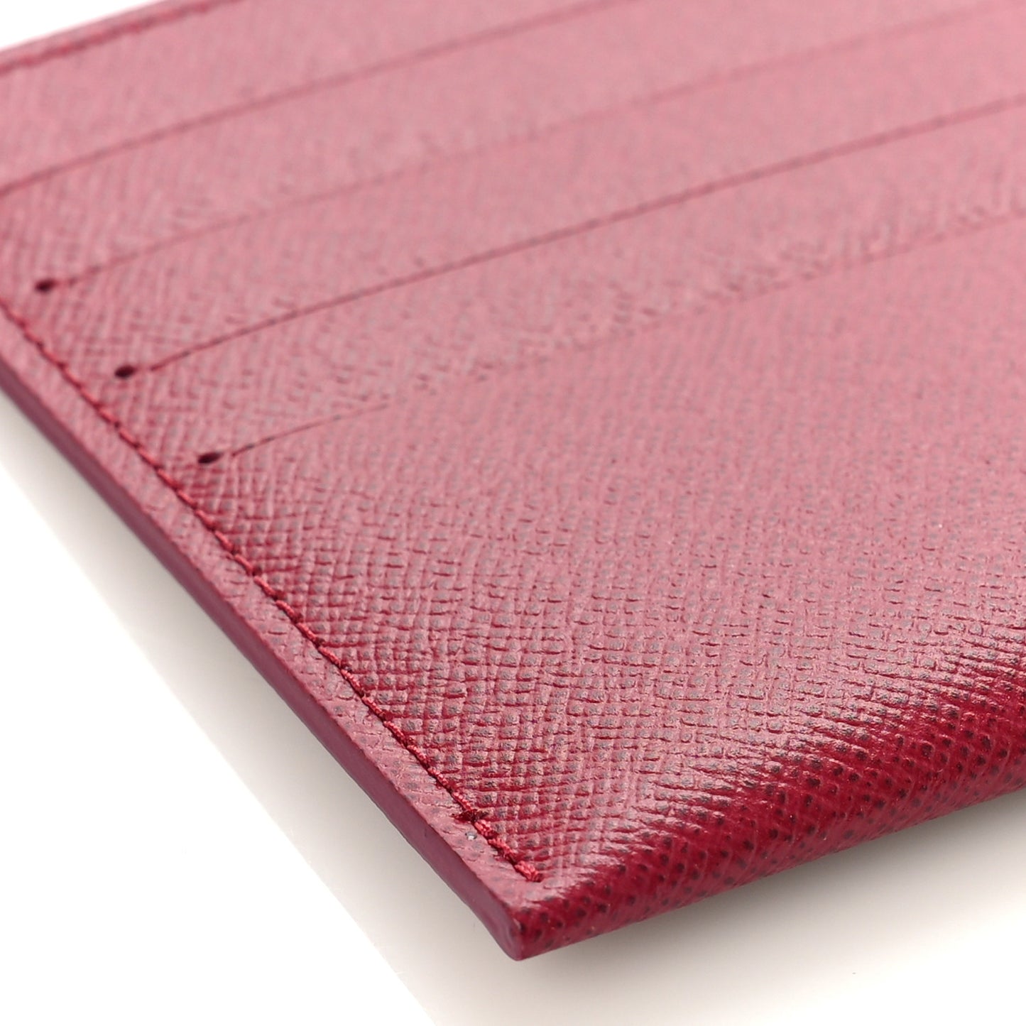Calfskin Felicie Card Holder Insert Fuchsia