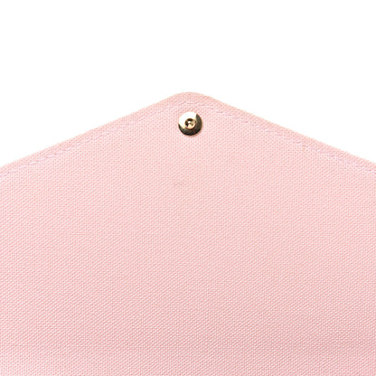 Louis Vuitton Damier Azur Pochette Felicie Chain Wallet Rose Ballerine 10 of 13