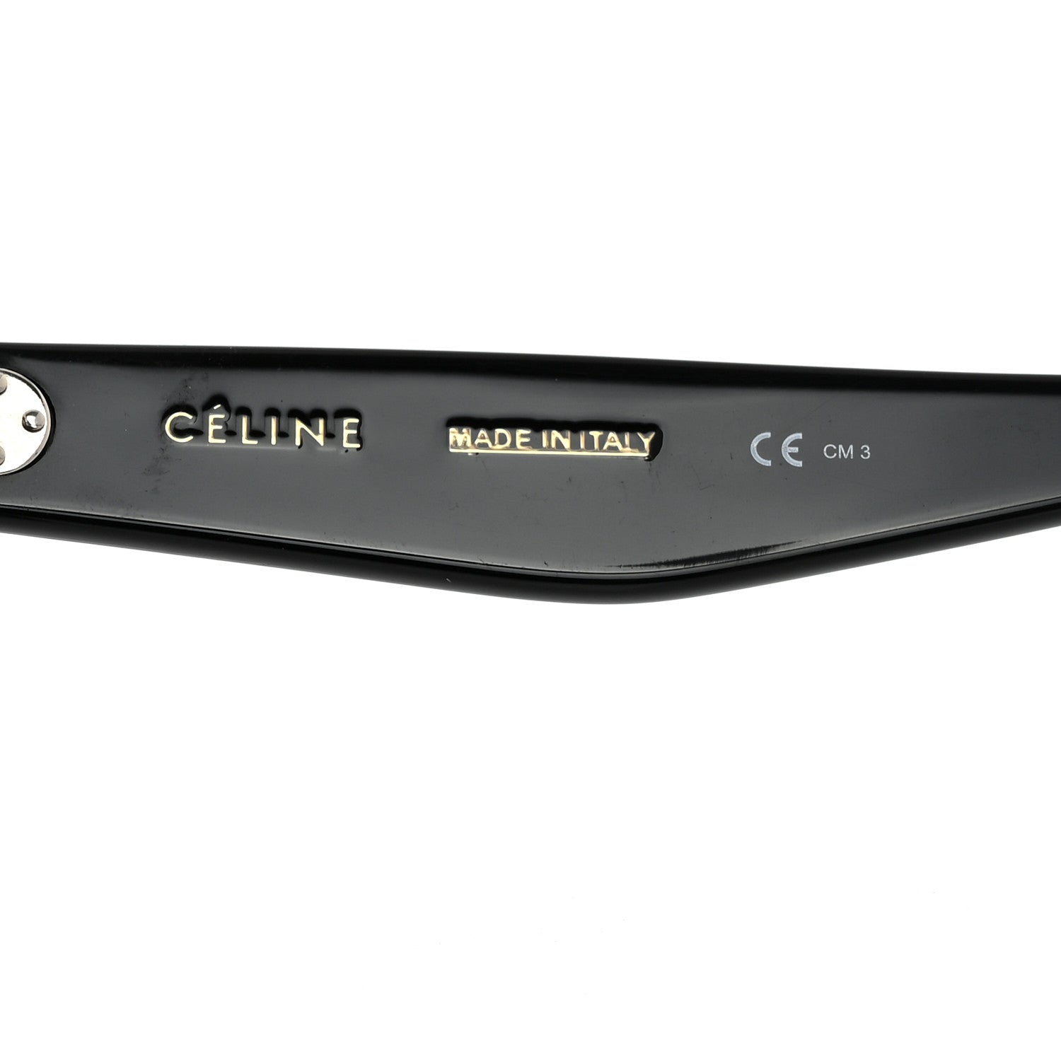 Celine Acetate Tilda Sunglasses CL 41076/S Black 6 of 8