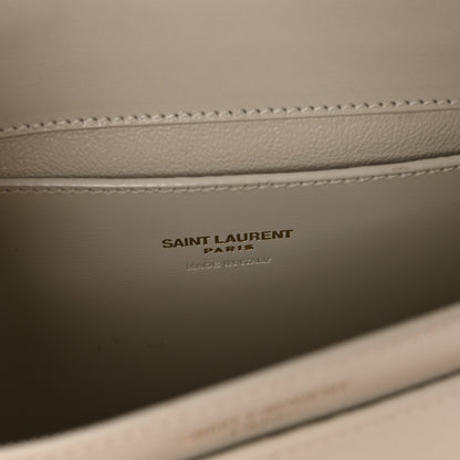 Saint Laurent Box Calfskin Mini Voltaire Shoulder Bag Crema soft 6 of 11
