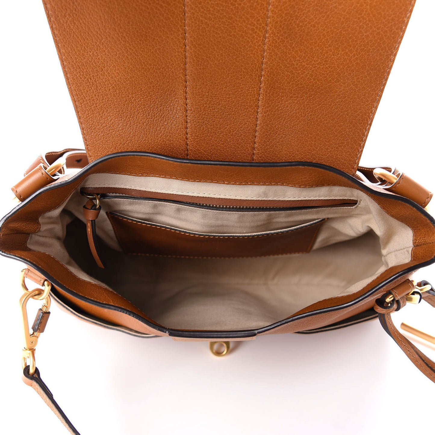 Grained Lambskin Medium Lexa Shoulder Bag Mustard Brown