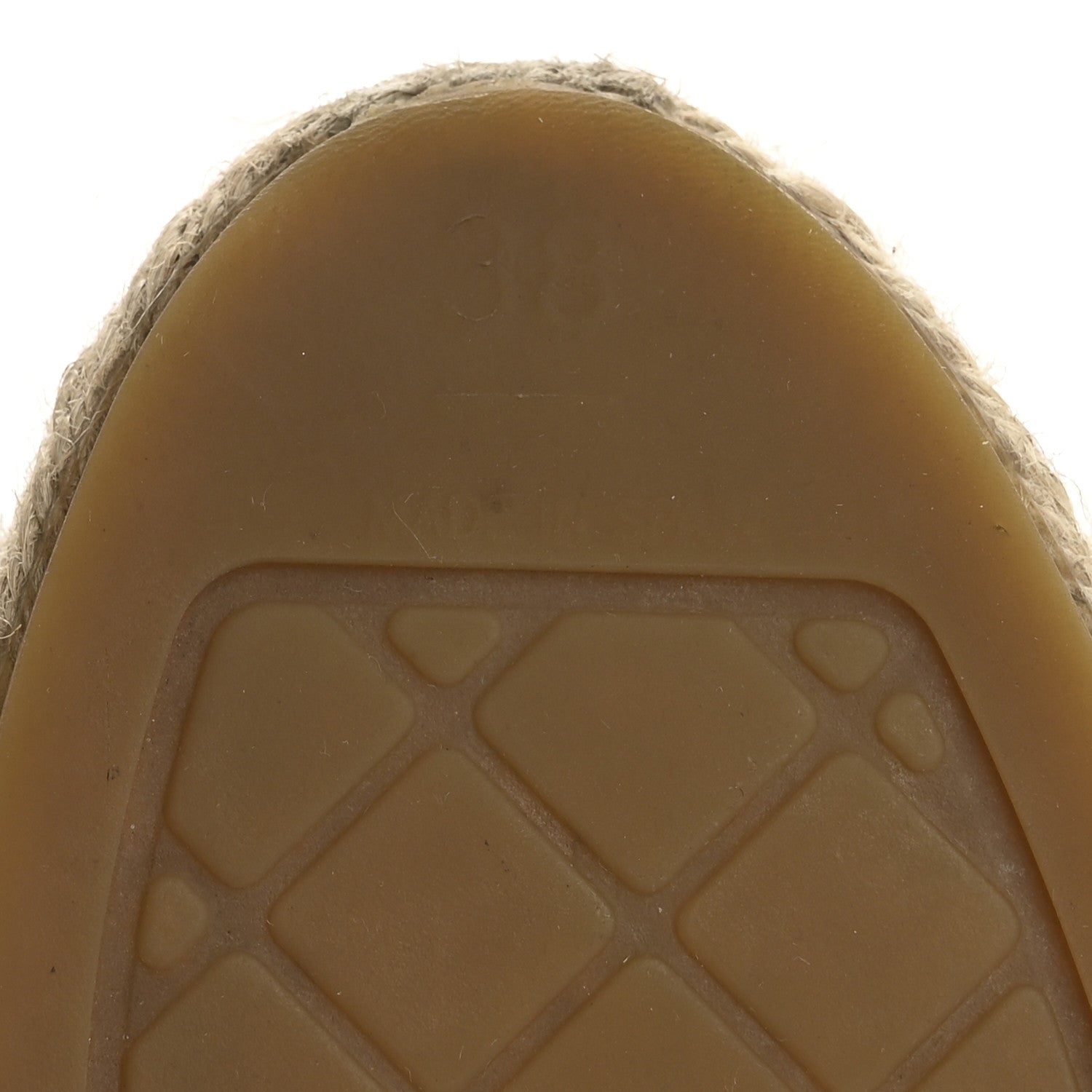 Chanel Lambskin CC Espadrilles 38 Beige Black 8 of 10