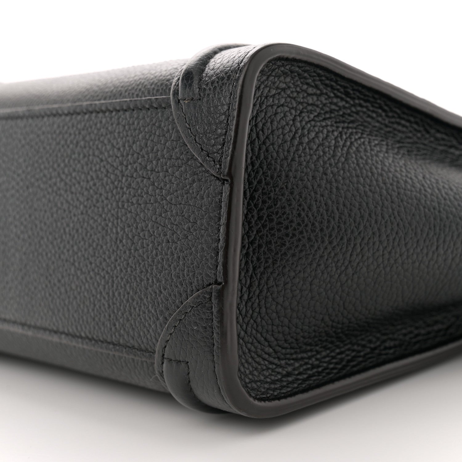 Celine Drummed Calfskin Nano Luggage Black 9 of 10