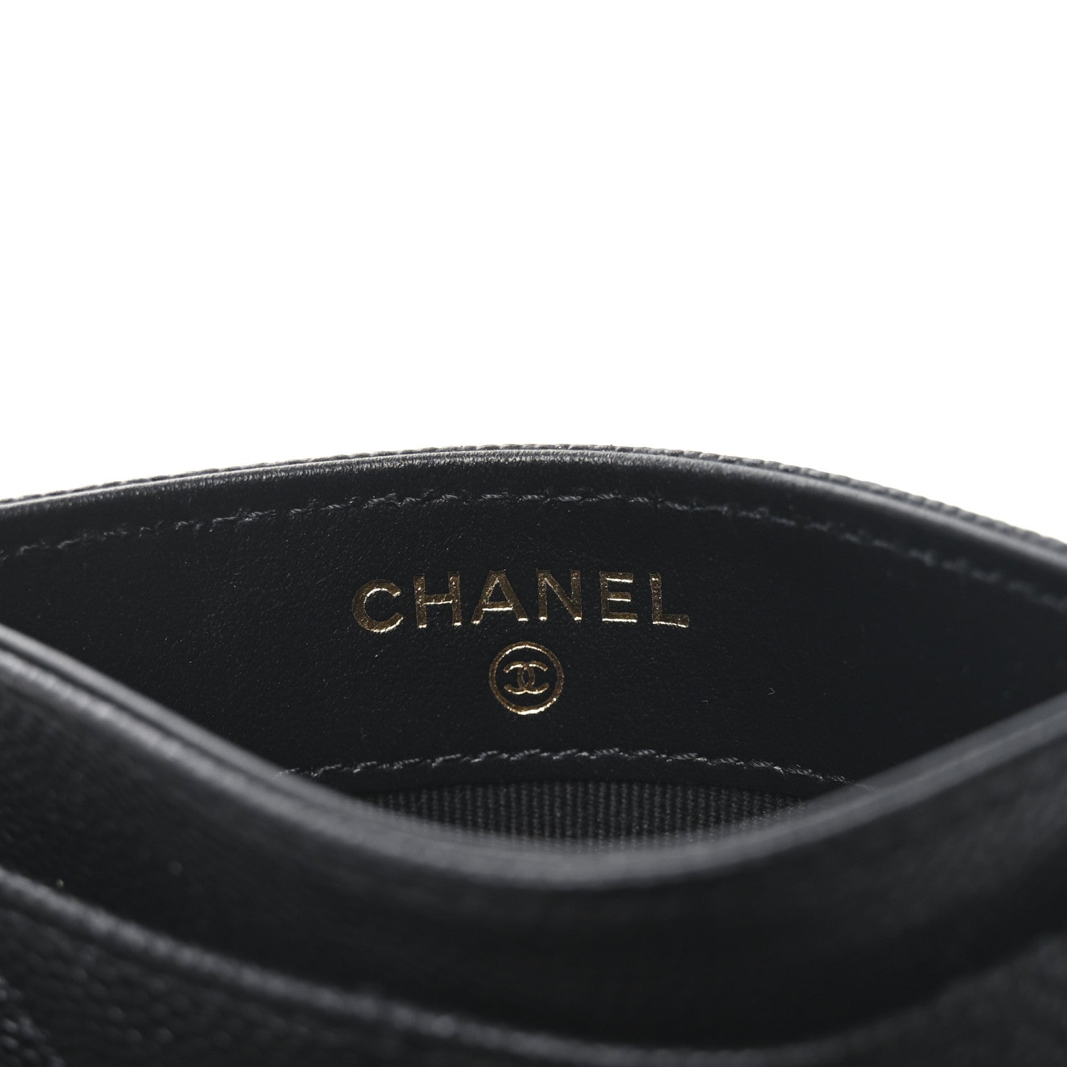 Chanel Shiny Caviar Quilted Strass CC Card Holder Black 6 of 9
