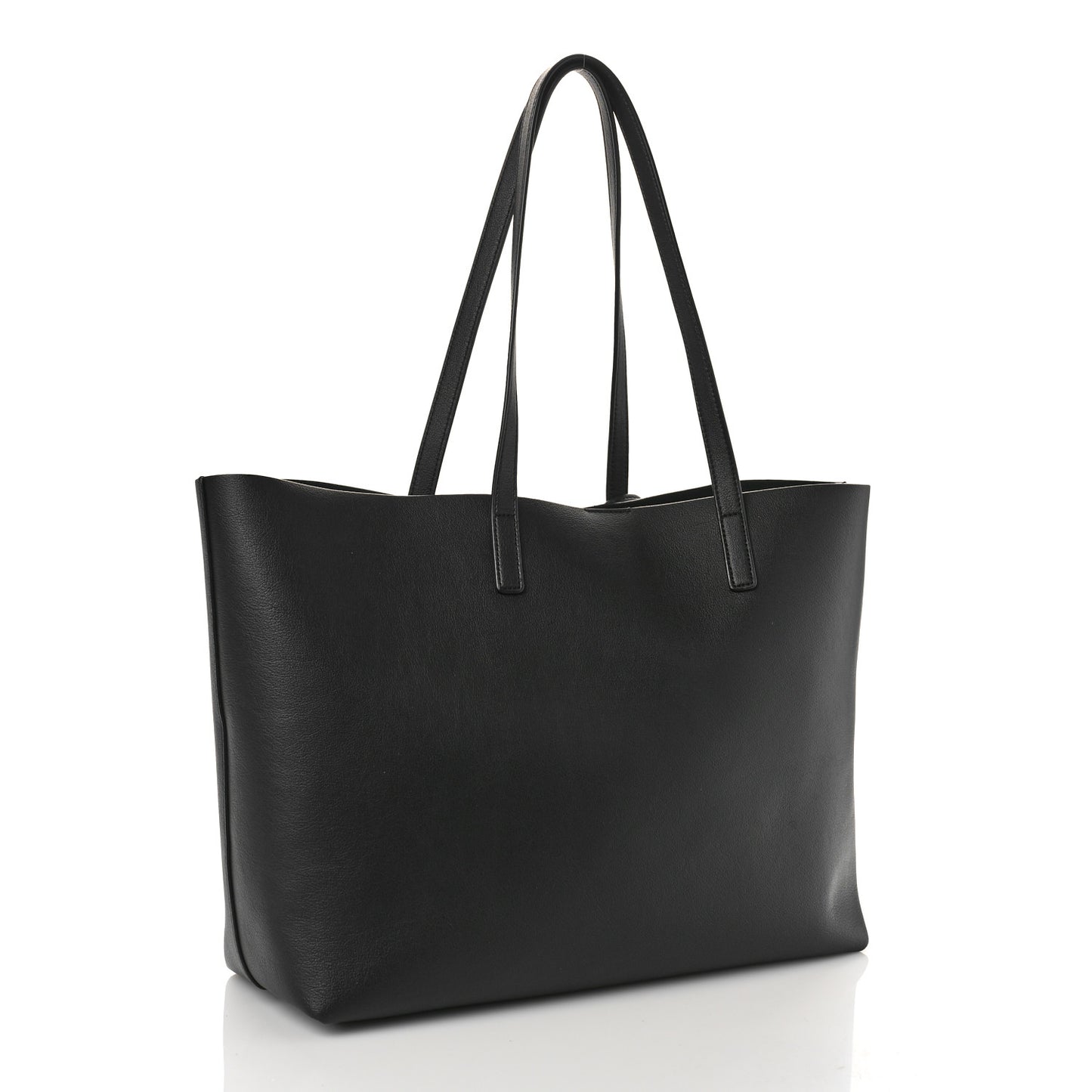 Calfskin Large Shopping Tote Black