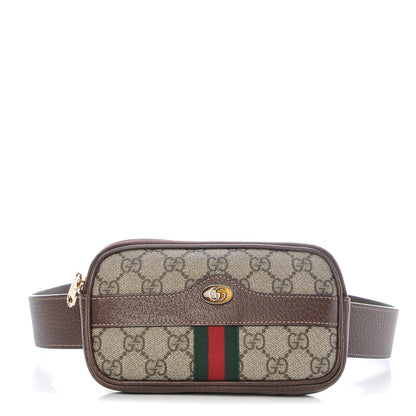 Gucci GG Supreme Monogram Ophidia Belted iPhone Case 95 38 Dark Brown 1 of 9