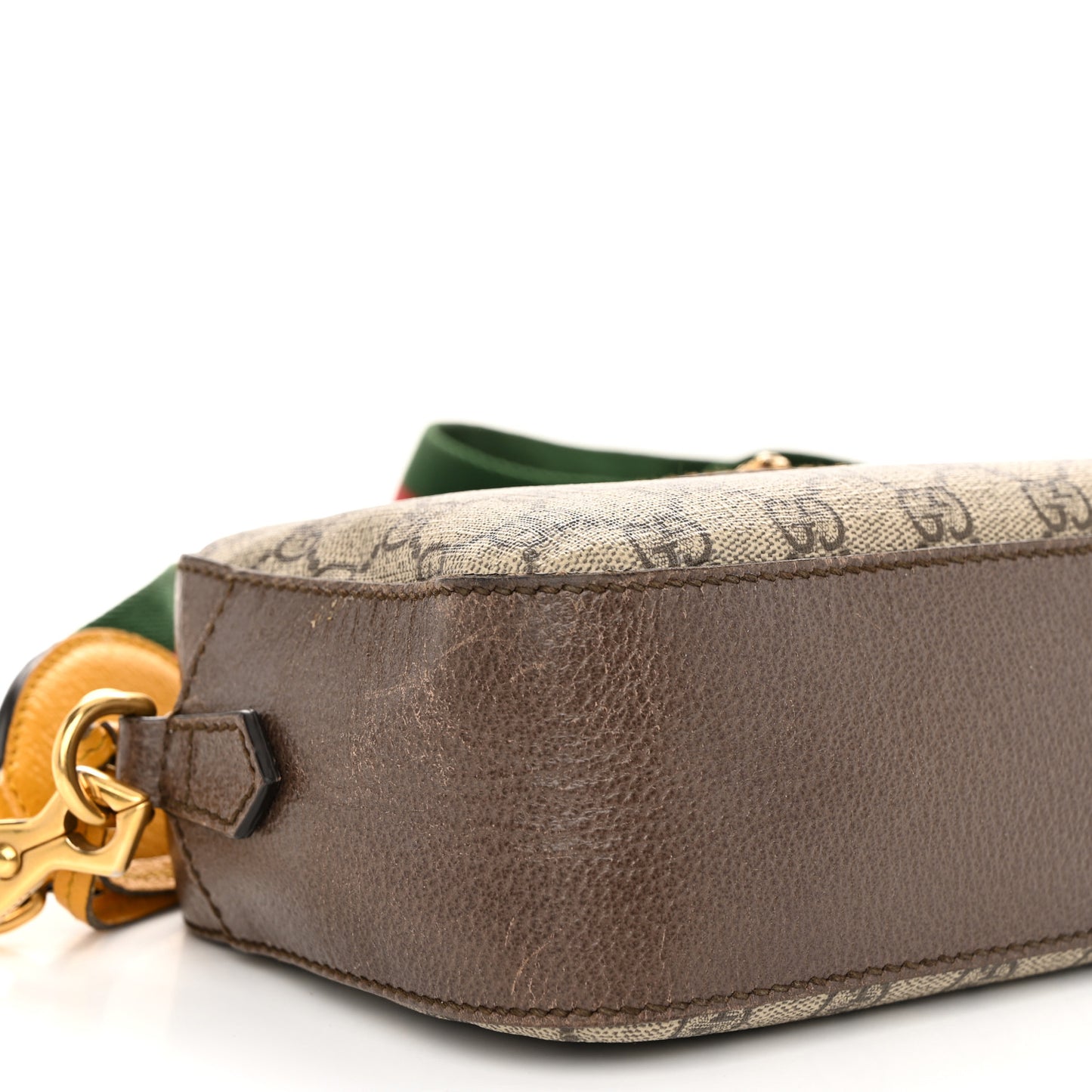 GG Supreme Monogram Web Neo Vintage Shoulder Bag Beige New Acero Crop