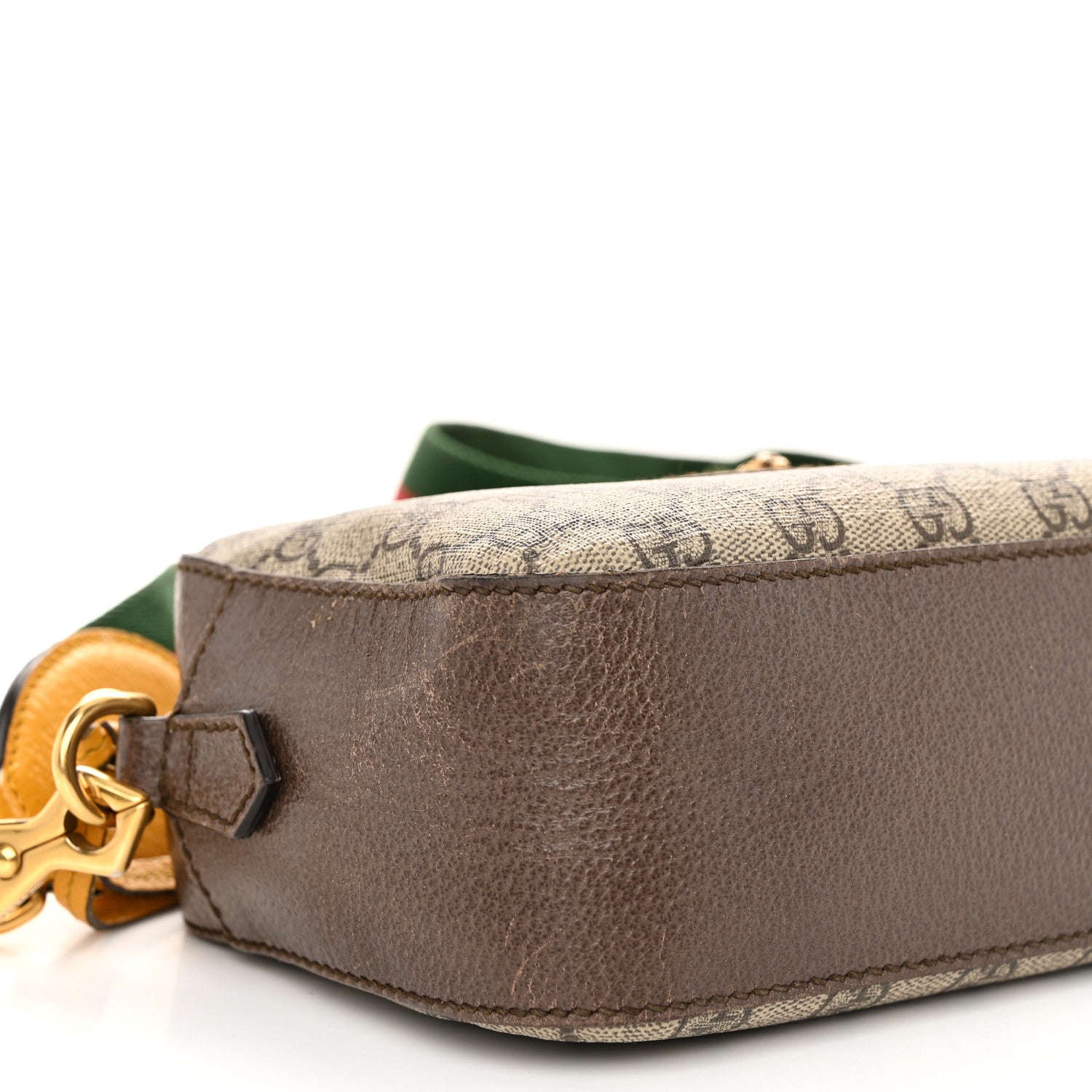 Gucci GG Supreme Monogram Web Neo Vintage Shoulder Bag Beige New Acero Crop 9 of 10