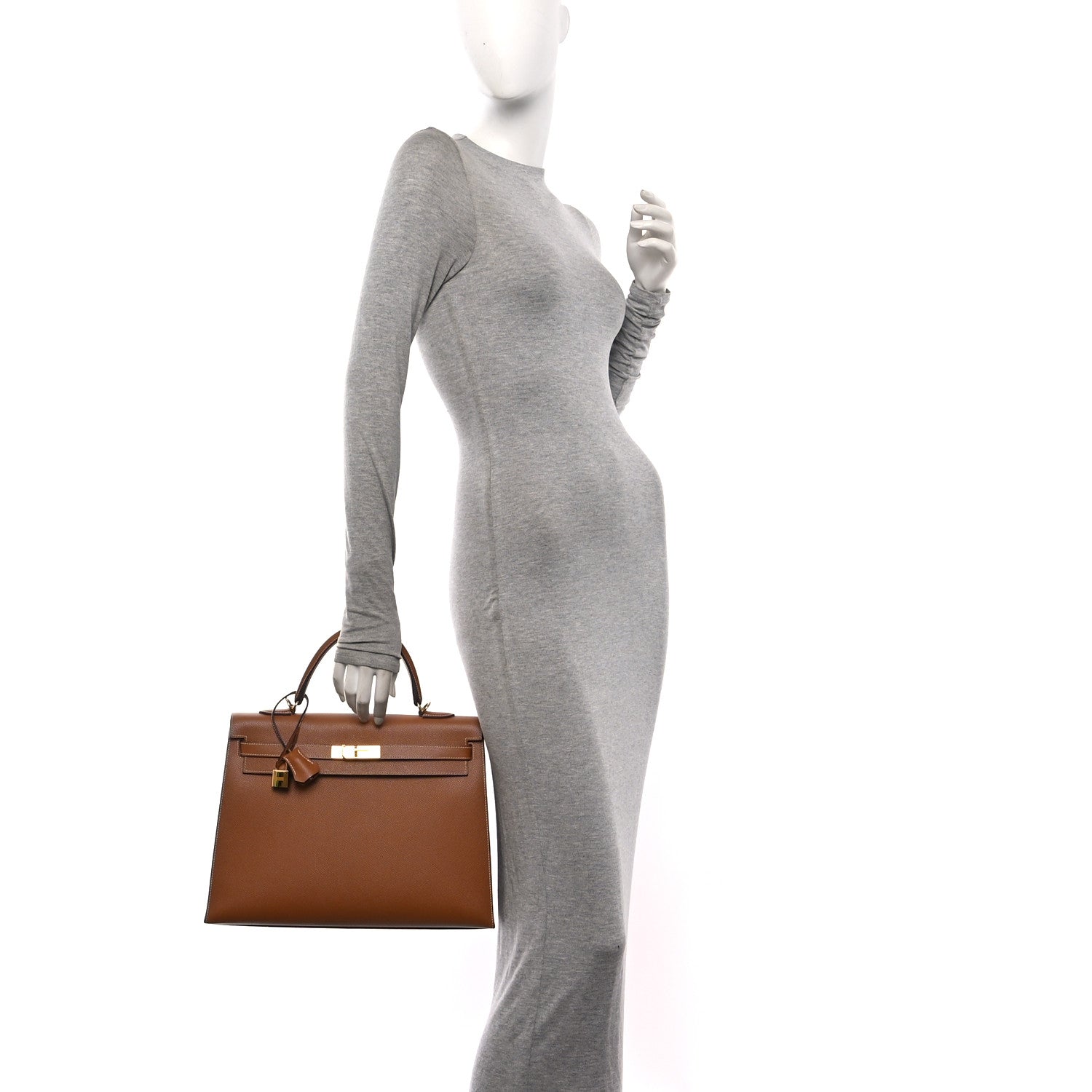 Hermes Epsom Kelly Sellier 35 Gold 2 of 10