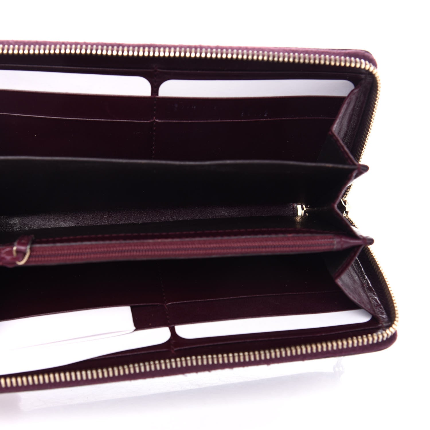 Gucci Imprime Monogram GG Pierce Zip Around Wallet Bordeaux 5 of 7