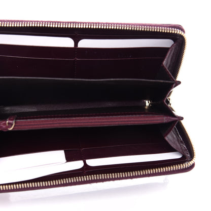 Gucci Imprime Monogram GG Pierce Zip Around Wallet Bordeaux 5 of 7