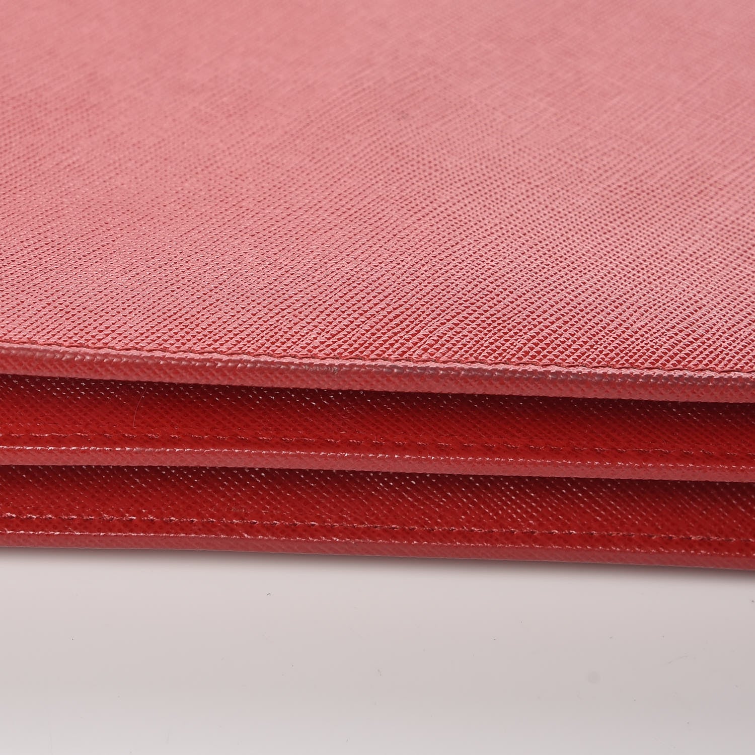 Prada Saffiano Metal Flap Wallet With Strap Fuoco 13 of 20