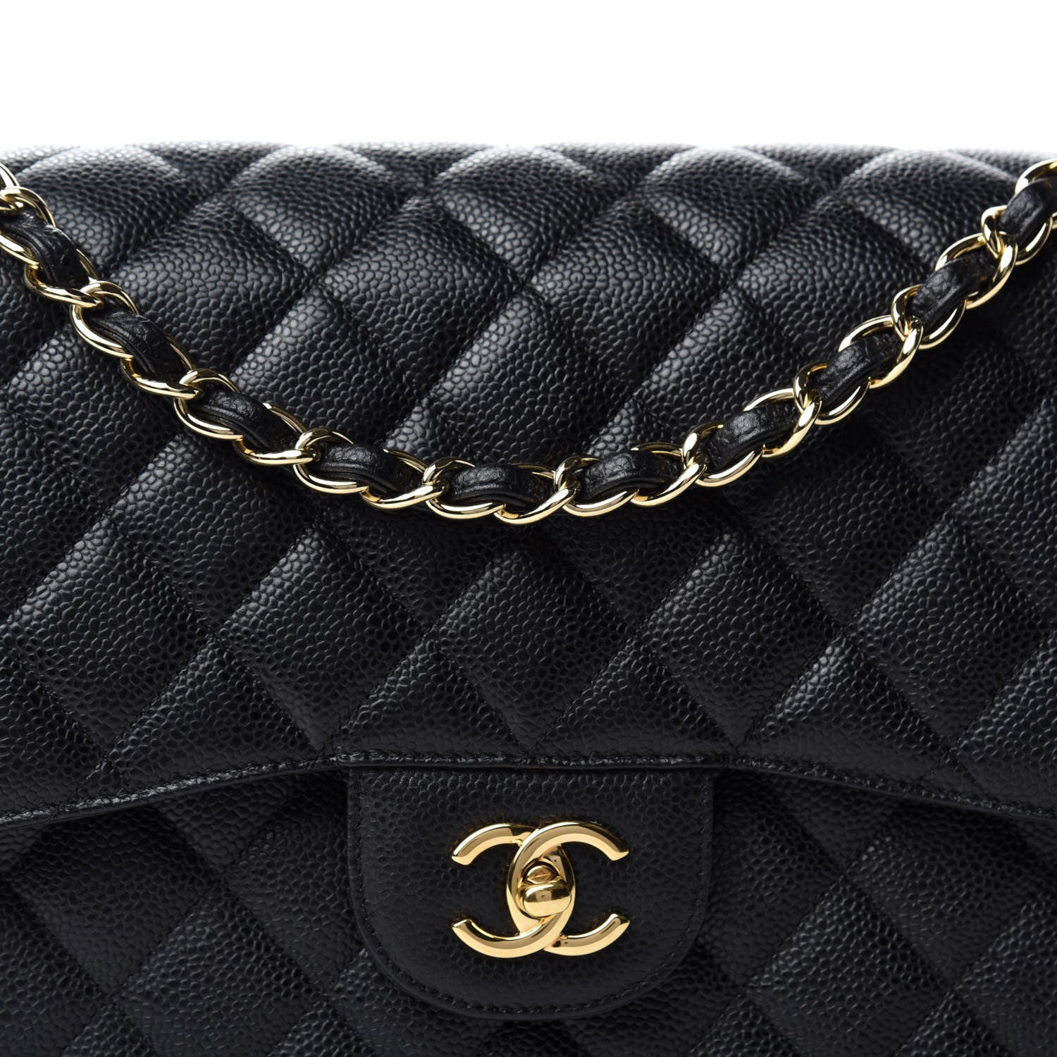 Chanel Caviar Quilted Jumbo Double Flap Black 11 of 11