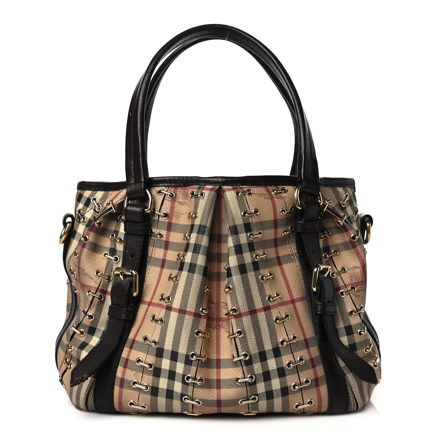 Haymarket Check Metal Stitch Lowry Dark Brown