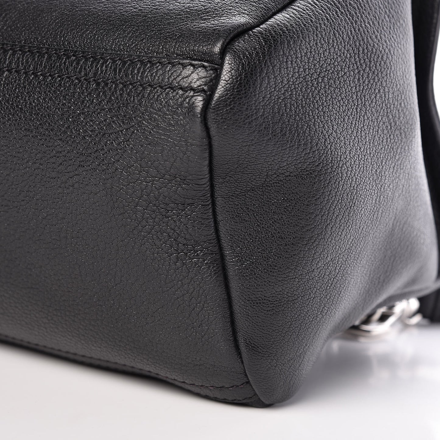 Sugar Goatskin Small Pandora Black