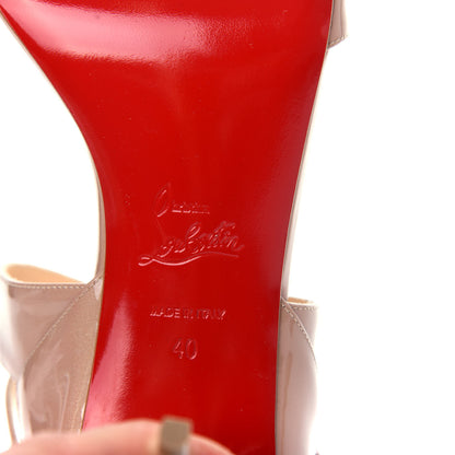 Christian Louboutin Patent Liloo 85 Sandals 40 Nude 9 of 10