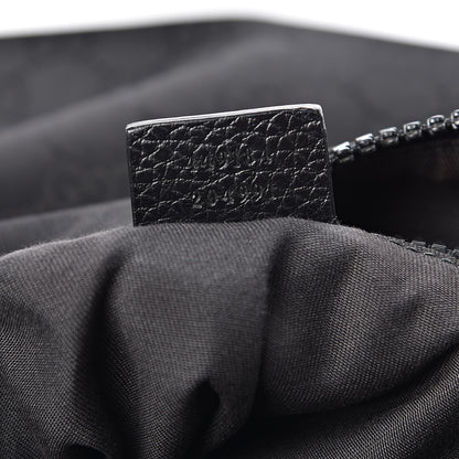 Gucci Nylon Monogram Small Flat Messenger Bag Black 7 of 10